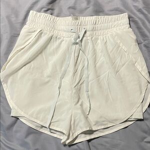 BuffBunny Women's White Athletic Shorts